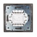 Выключатель 3-кл. 1п СП Mira 10А IP20 со вставкой черн. бархат LEZARD 701-4242-109