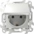 Розетка 1-м СП Simon 24 16А IP44 2P+E Push&Go механизм бел. Simon 2420448-030