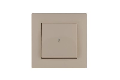 Выключатель проходной 1-клав. Karea RIZZ крем Makel 88010005