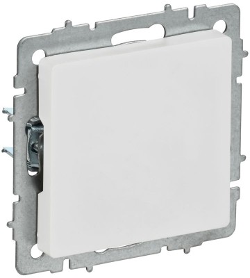 Заглушка BRITE МЗ10-БрАБ с суппортом механизм арктич. бел. IEK BR-PL10-K91