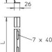 Разделитель для лотка H=60мм L3000 TSG 60 FS OBO 6062068