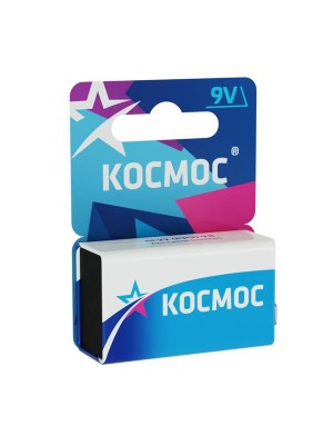 Элемент питания солевой "крона" 6F22 (блист.1шт) КОСМОС KOC6F221BL Элемент питания солевой "крона" 6F22 (блист.1шт) КОСМОС KOC6F221BL