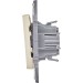 Выключатель 2-кл. Inspiria 10А IP20 250В 10AX механизм сл. кость IEK 673621