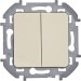 Выключатель 2-кл. Inspiria 10А IP20 250В 10AX механизм сл. кость IEK 673621