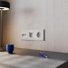 Розетка компьютерная 2-м СП S70 RJ45 + RJ45 кат.6 механизм кашемир Voltum VLS060203