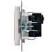 Розетка BRITE РС14-1-0-БрБ 16А с заземл. защ. шторки механизм бел. IEK BR-R14-16-K01