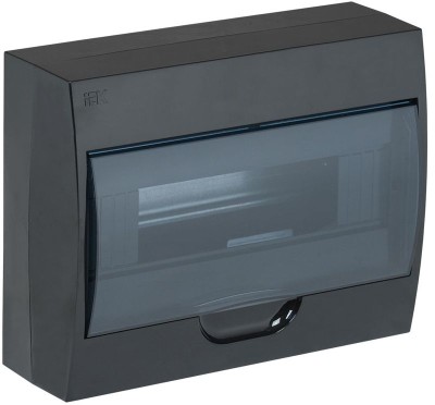Корпус навесной ЩРН-П-12 Krepta 3 IP41 пластик. черн. IEK MKP12-N-12-41-K02