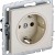 Розетка BRITE РС14-1-0-БрКр 16А с заземл. защ. шторки механизм беж. IEK BR-R14-16-K10