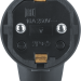 Вилка угловая 61 367 NCA-PLR01-16A-E-IP44-BL с заземл. каучук черн. Navigator 61367