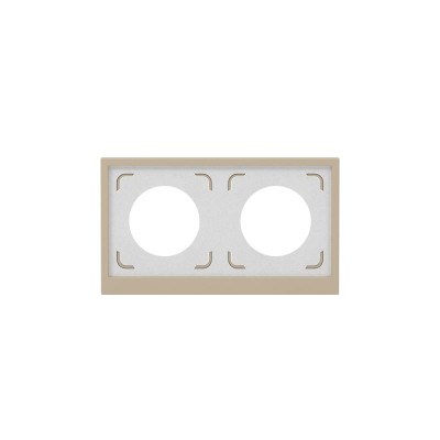 Рамка 2-м KANT IP44 ванильн. марципан DKC 7015944