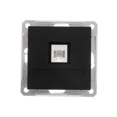 Розетка телефонная 1-м СП W59 RJ11 1А 160В механизм черн. бархат SE RSI-152T-6-86 Розетка телефонная 1-м СП W59 RJ11 1А 160В механизм черн. бархат SE RSI-152T-6-86