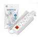 Удлинитель 3х1.5м с заземл. 16А IP20 3.5кВт ПВС 3х1 с выкл. бел. DOMTOK 2379