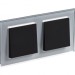 Рамка 2-м AtlasDesign Nature стекло алюм. SE ATN320302