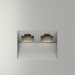 Розетка компьютерная 2-м СП S70 RJ45 + RJ45 кат.6 механизм сталь Voltum VLS060205