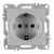 Розетка 1-м СП LAVIN/KAREN 16А IP20 с заземл. механизм сер. ARVIA 50 03 2000 217