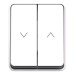 Выключатель для жалюзи 2-кл. ОП AtlasDesign PROFI 10А IP54 бел. SE ATN540119