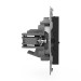 Розетка компьютерная 1-м СП Pixel RJ45 кат.5E механизм карбон TOKOV ELECTRIC TKE-PX-RC1-C14