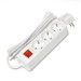 Удлинитель 3х3м с заземл. 16А IP20 3.5кВт ПВС 3х1 с выкл. бел. DOMTOK 2381