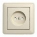 Розетка 1-м СП W59 16А IP20 с заземл. защ. шторки в сборе сл. кость SE RS16-152-28
