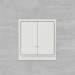 Выключатель 2-кл. KANT с подсветкой бел. песок DKC 7010134