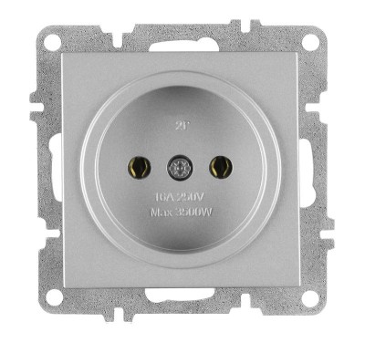 Розетка 1-м СП LAVIN/KAREN 16А IP20 без заземл. механизм сер. ARVIA 50 03 2000 215