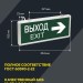 Светильник светодиодный ССА 1004 "ВЫХОД-EXIT" стрелка направления 3Вт аварийный двусторонний IEK LSSA0-1004-003-K03
