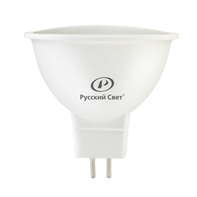 Лампа светодиодная RS LED GU5.3 5W 12V 5Вт рефлектор 3000К GU5.3 450лм 12В Ra90 Русский Свет 20011345140