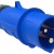 Вилка эл. каб. 32А 2P+PE 220В IP44 MAGNUM ССИ-023 IEK PSN01-032-3