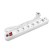 Удлинитель с сетевым фильтром 6х5м с заземл. 10А IP20 2.2кВт USB type-A + type-C ПВС 3х0.75 с выкл. бел. UNIVersal 2545