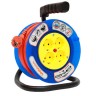 Удлинитель на катушке 4х20м без заземл. 6А IP20 У6-014 190мм ПВС 2х0.75 термозащита UNIVersal 9632057