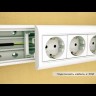 Розетка 1-м 2мод. Viva 16А IP20 2P+E с заземл. защ. шторки бел. DKC 45005