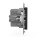 Розетка 2-м USB СП Pixel тип A+A 5В 1х2.1А 2х1.05А механизм карбон TOKOV ELECTRIC TKE-PX-2USB-C14