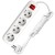 Удлинитель 4х2м с заземл. 16А IP20 S-304 ПВС 3х1 с выкл. UNIVersal 9634419