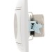 Розетка 1-м СП Mira 16А IP20 с заземл. с бел. вставкой керамика бел. LEZARD 701-0202-122