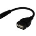 Кабель USB OTG mini USB на USB шнур 0.15м черн. Rexant 18-1181
