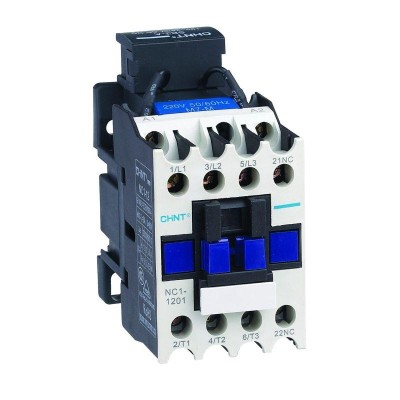 Контактор NC1-1208 12А кат. 24В AC 2НО+2НЗ (R) CHINT 221315 Контактор NC1-1208 12А кат. 24В AC 2НО+2НЗ (R) CHINT 221315