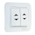 Переключатель проходной 2-кл. 1п 1мод. СП Lillium 10А IP20 бел./бел. Makel 70026