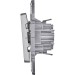 Выключатель 1-кл. Inspiria 10А IP20 250В 10AX механизм алюм. IEK 673602