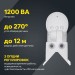 Детектор движения ДД 018 1100Вт угол обз. 270град. дальн. 12м IP44 черн. IEK LDD10-018B-1100-002