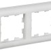 Рамка 2-м BRITE РУ-2-БрАБ арктич. бел./бел. IEK BR-M22-12-K91