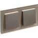 Рамка 2-м AtlasDesign Nature стекло шампань SE ATN320502