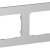 Рамка 2-м СП FLITE РУ-2-К-ФлА алюм. IEK FI-M22-32-20-K47