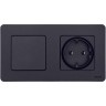 Выключатель 1-кл. Inspiria 10А IP20 250В 10AX механизм антрацит IEK 673603