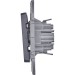 Выключатель 1-кл. Inspiria 10А IP20 250В 10AX механизм антрацит IEK 673603