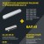 Светильник светодиодный ДСП 1306 36Вт 4000К IP65 1200мм пластик сер. IEK LDSP0-1306-36-4500-K01