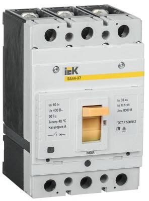 Выключатель автоматический 3п 400А 35кА ВА44-37 IEK SVA4410-3-0400-35