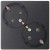 Розетка 2-м СП Simon 24 16А IP20 2х2P+E Schuko без защ. шторок механизм графит Simon 2450459-038