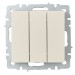 Выключатель 3-кл. СП BRITE ВС10-3-0-БрКр 10А механизм беж. IEK BR-V30-0-10-K10