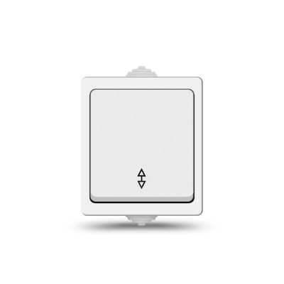 Переключатель проходной 1-кл. ОП Аллегро 10А IP54 (еврослот) бел. UNIVersal 5563484 Переключатель проходной 1-кл. ОП Аллегро 10А IP54 (еврослот) бел. UNIVersal 5563484