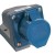 Розетка ОП 32А 220В 2P+PЕ ССИ-123 IP44 IEK PSR11-032-3